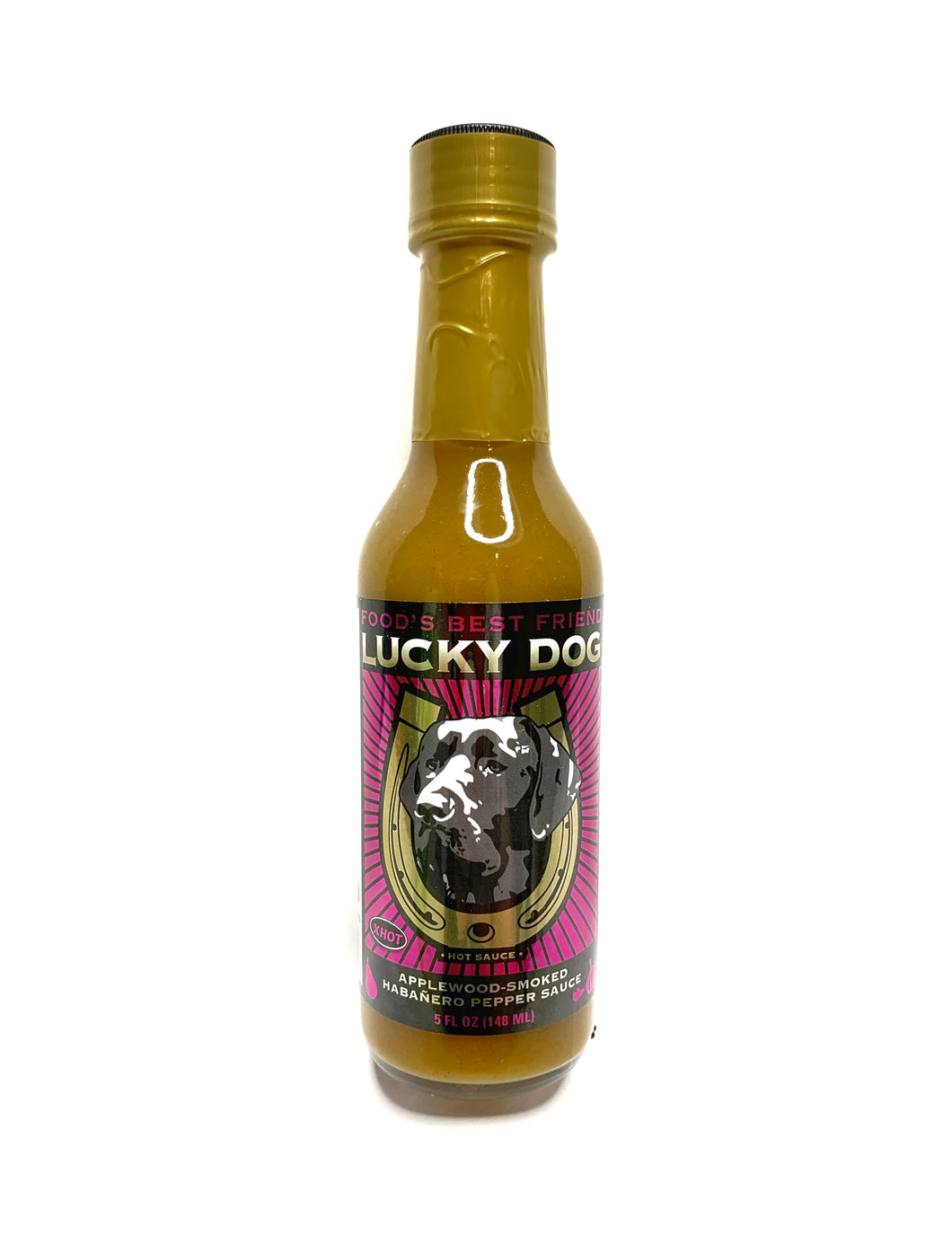 Lucky Dog Pink Label Applewood Smoked Habanero Hot Sauce