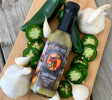 Load image into Gallery viewer, PexPeppers Garlic Fuego Hot Sauce
